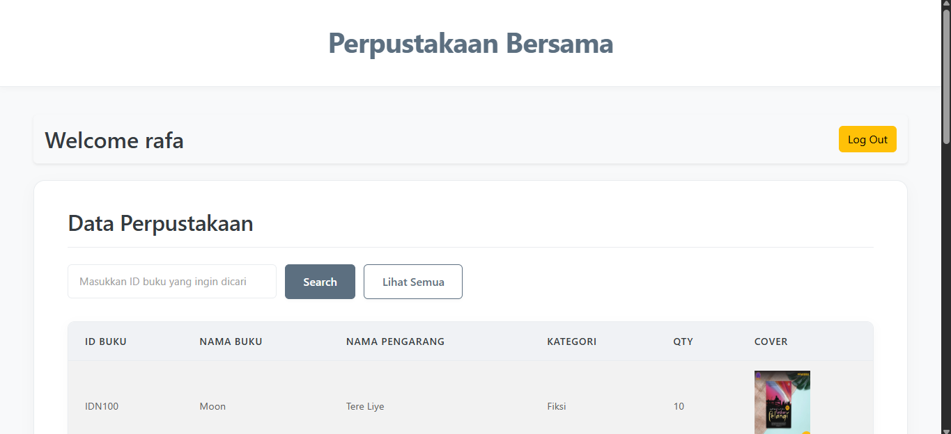 Screenshot Perpustakaan Bersama